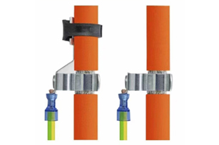 EMC屏蔽夹用于带接头电缆
